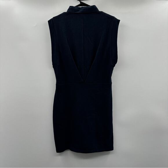 Rag & Bone Mckenna Polo Navy Blue Sleeveless Mini Dress Size L - Picture 5 of 9